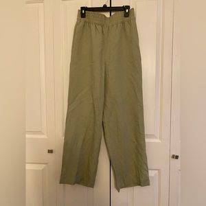 H&M wide leg, linen trousers